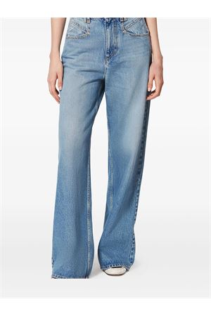 Pantaloni Lemony In Denim Cotone Blu ISABEL MARANT | PA0052FBD1H02I30LU